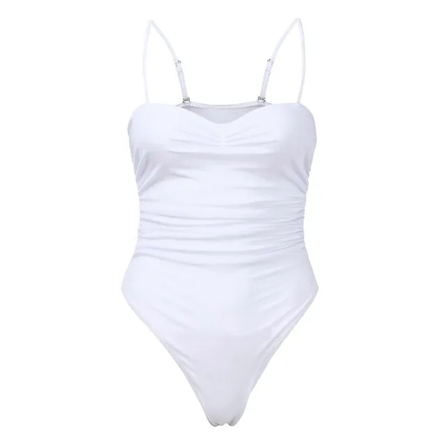 2021 New Sexy One Piece Swimsuit Women Leopard Swimwear Cut Out Bathing Suit Summer Push Up Monokini Swim Suit Beach Wear Female