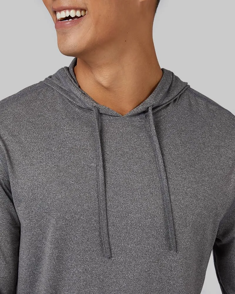 32 Degrees Men's Cool Classic Long Sleeve Hooded T-Shirt | Anti-Odor | 4-Way Stretch | Moisture Wicking