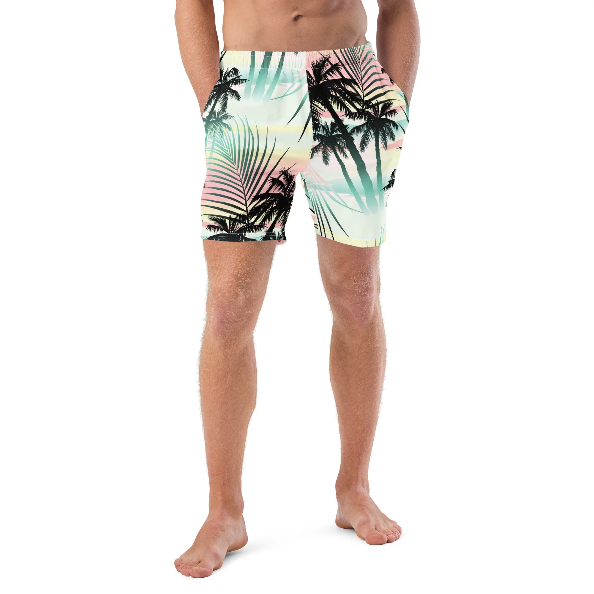 6.5" Quick Dry Board Shorts Swim Trunks - Island Escape