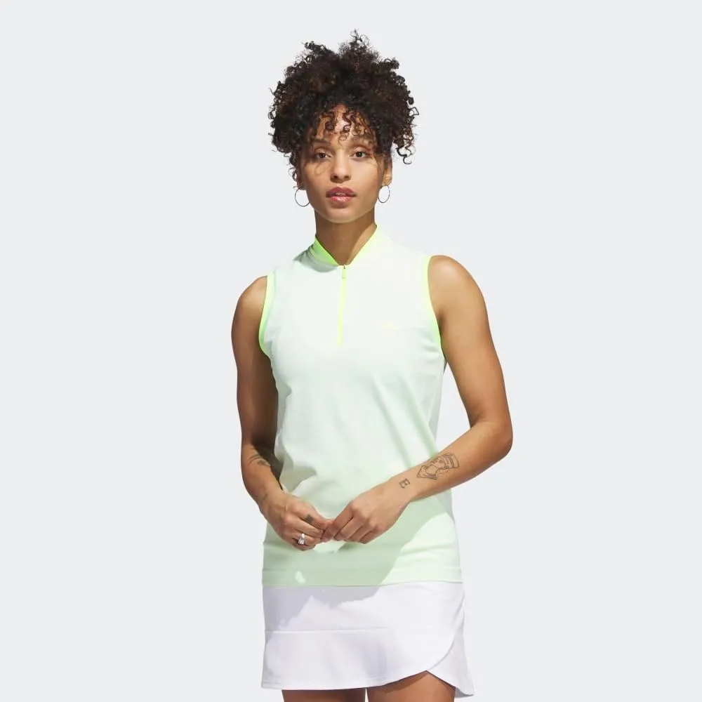 adidas Women's Ultimate365 Tour Primeknit Sleeveless Polo Shirt