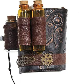 Arm Bracer Cuff Armband Wrist Guard Armor Medieval Witch Wizard Magic Cork Potion Bottle Lolita Cosplay LARP Costume