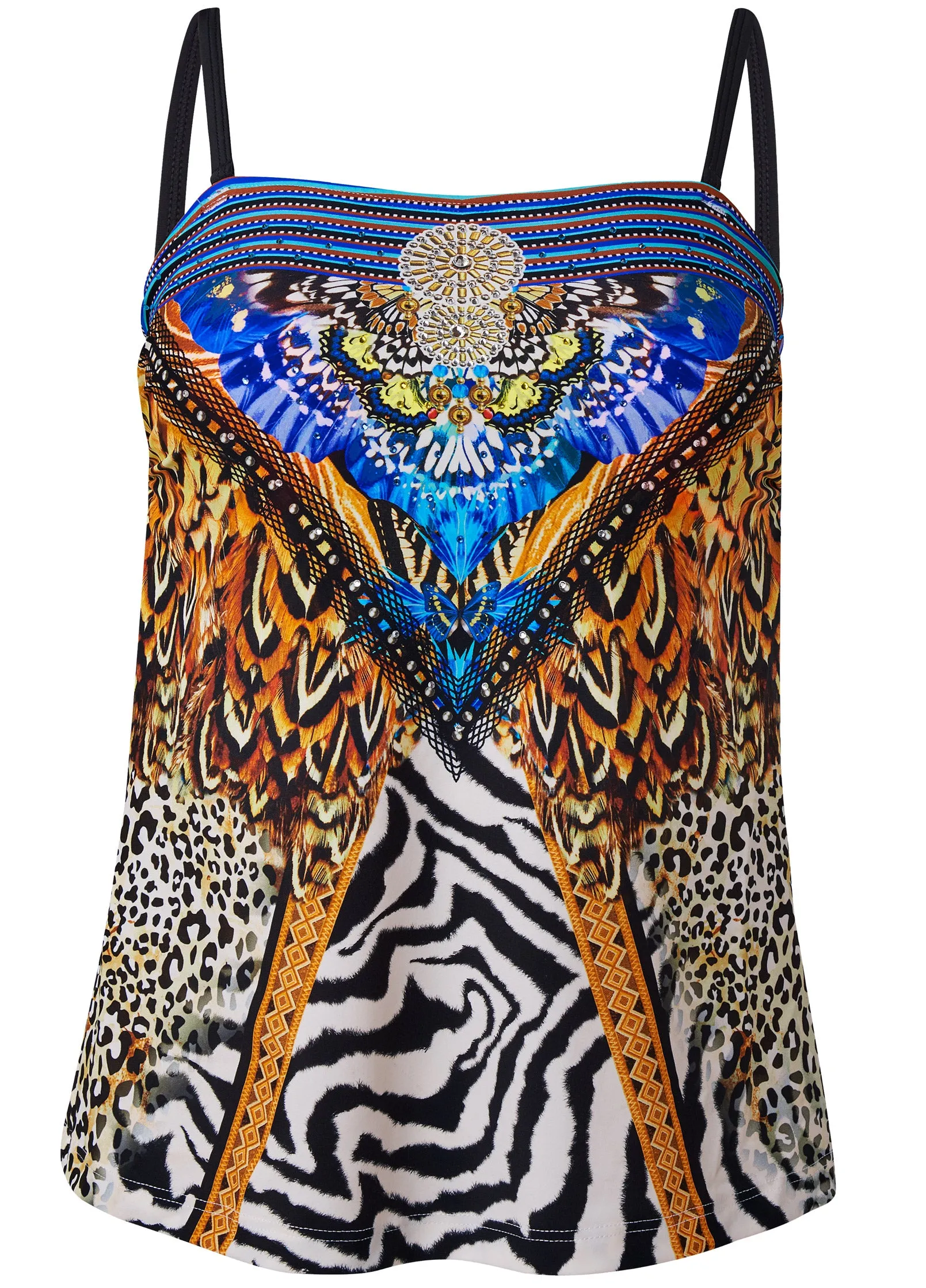 Bandeau Tankini Set - Jungle Queen
