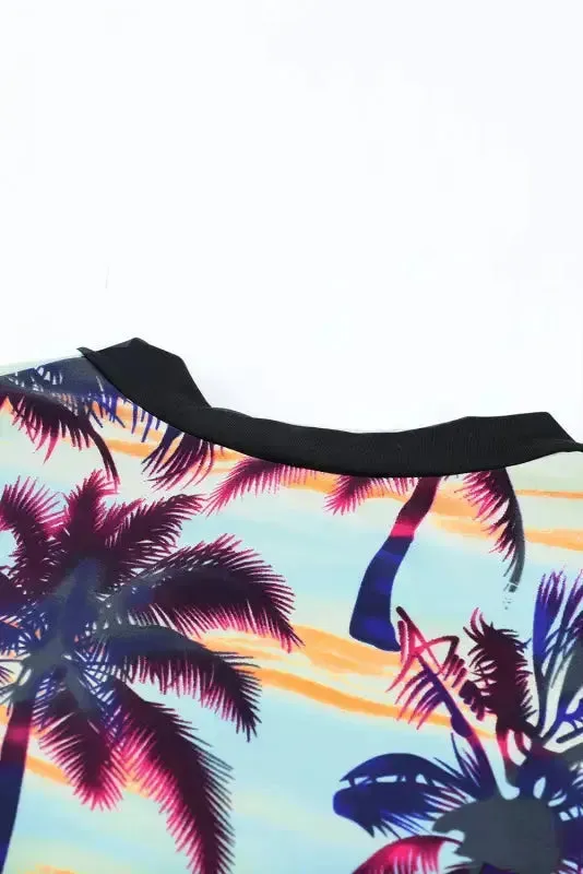 Beach Sunset One-Piece Swimsuit - Zip Front