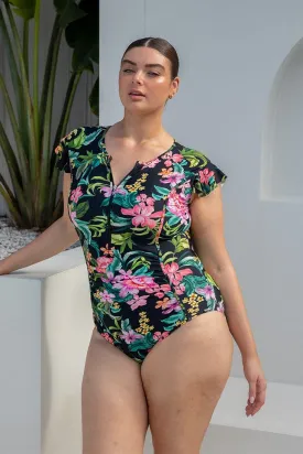 Bora Bora Frill Sleeve One Piece