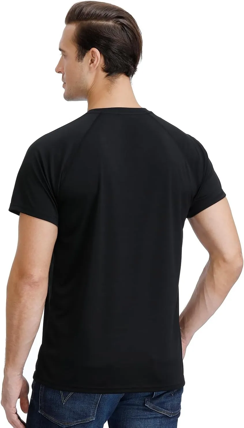 Corna Men's Short Sleeve T-Shirts, Lightweight Men's Workout Shirt, UPF 50  Sun Protection Athletic Dry Fit Shirts for Men