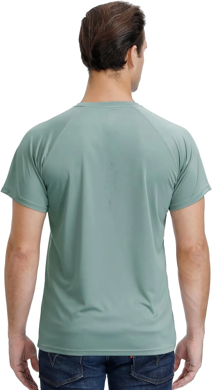Corna Men's Short Sleeve T-Shirts, Lightweight Men's Workout Shirt, UPF 50  Sun Protection Athletic Dry Fit Shirts for Men