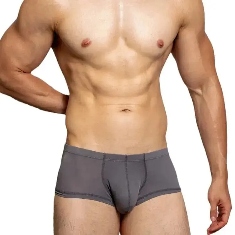 D.M Men's Low Waist Boxers - Sensual Nylon Elegance