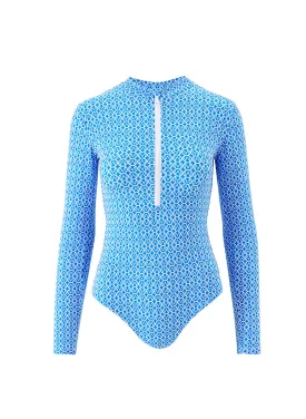 Exclusive Aruba Geo Cobalt Swimsuit