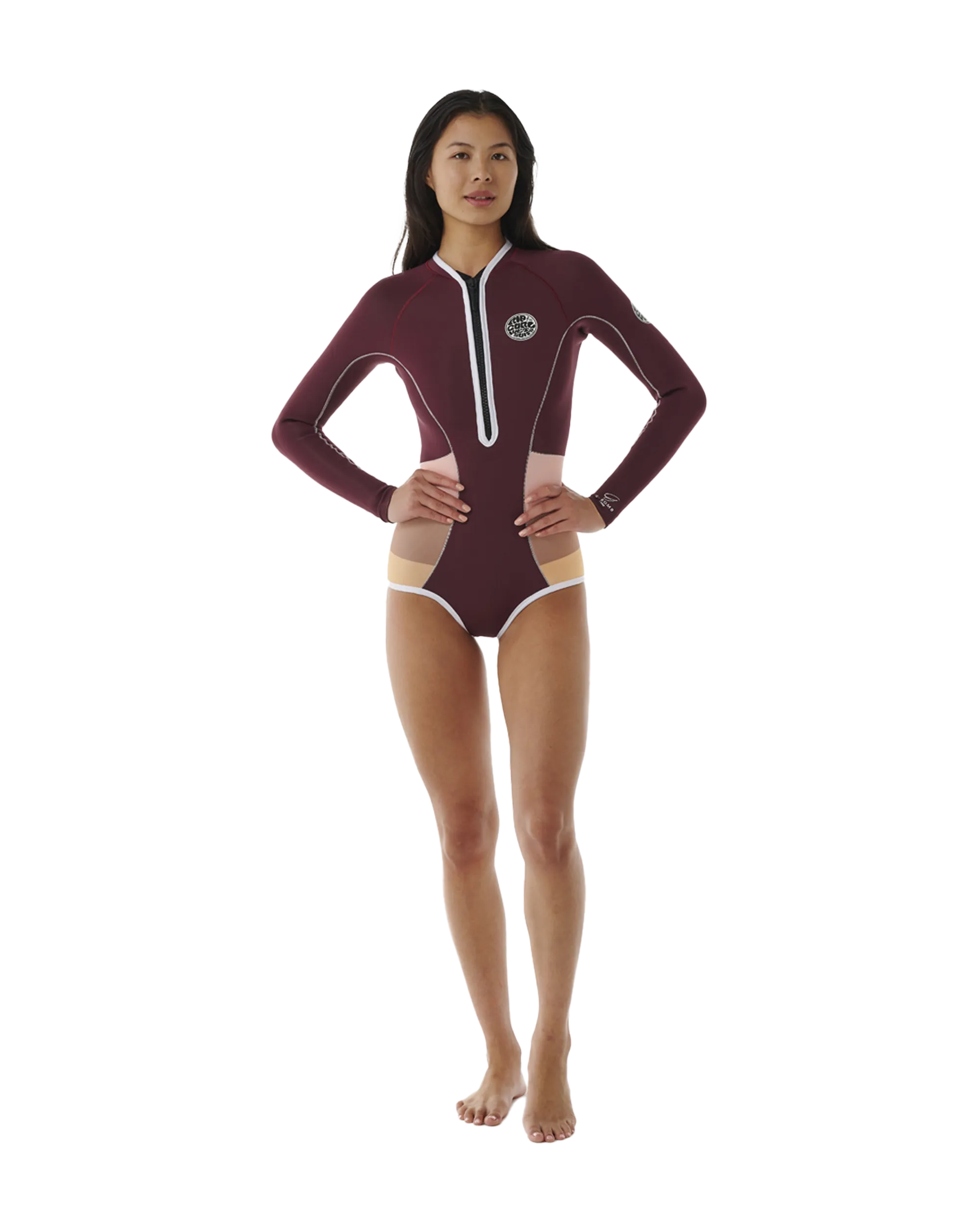G-Bomb 1mm Hi Cut Swimsuit in Plum