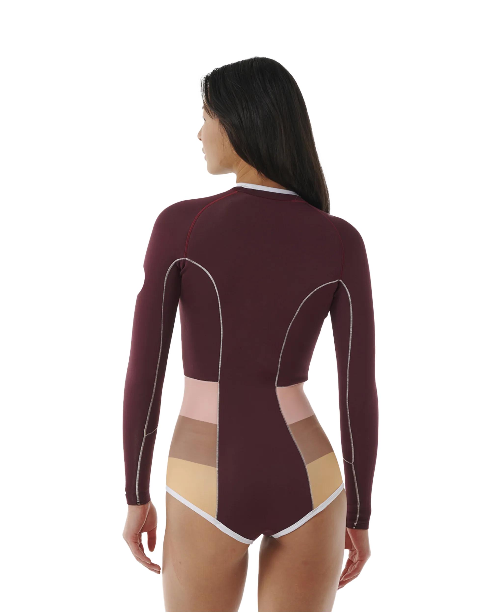 G-Bomb 1mm Hi Cut Swimsuit in Plum