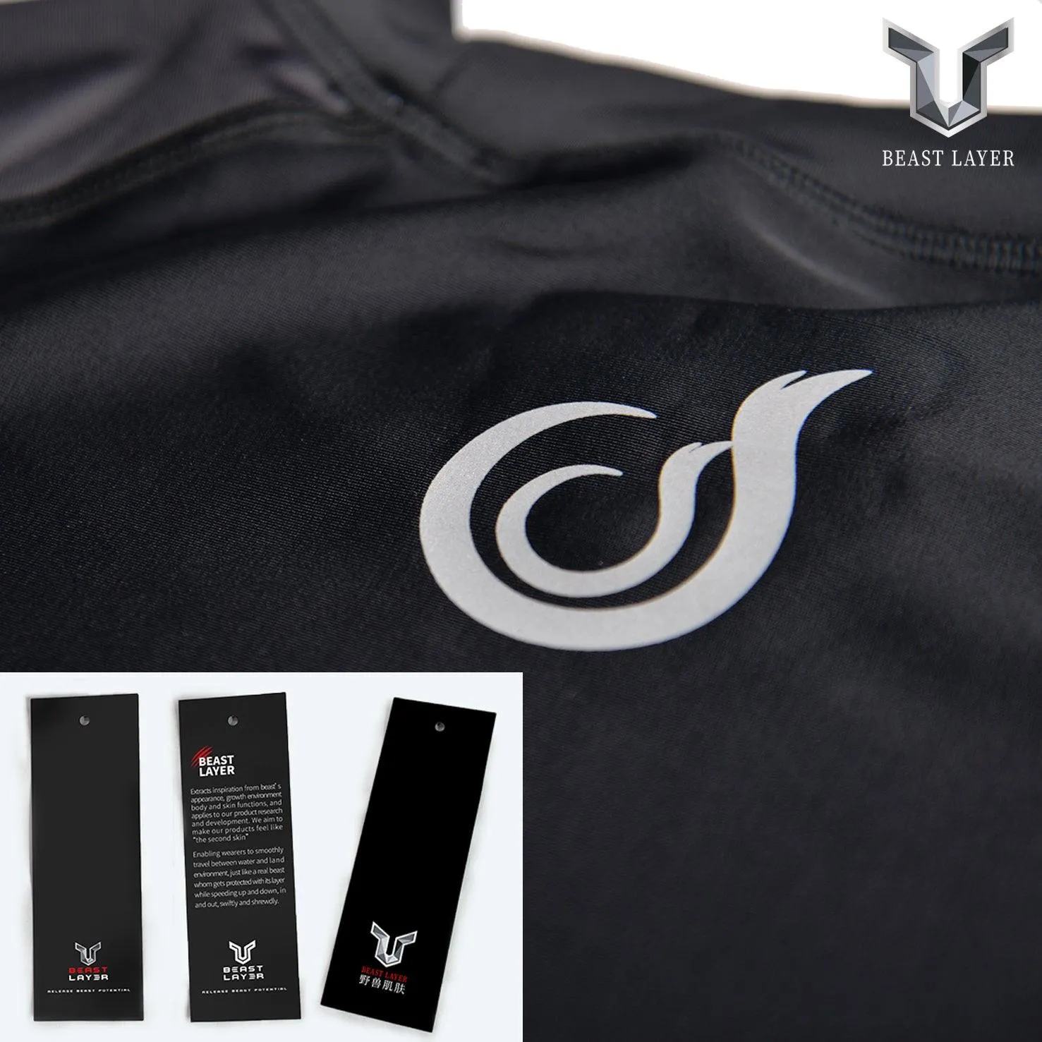 Graphic UPF50  Long Sleeve Rash Guard for Men - Fox Style
