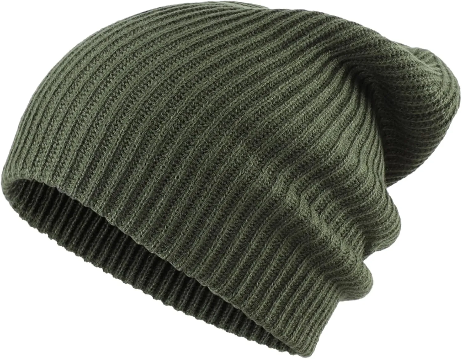Home Prefer Mens Winter Hat Rib Knit Beanie Hat for Men Women Warm Cuff Beanie for Running Cycling Snow Ski Beanie