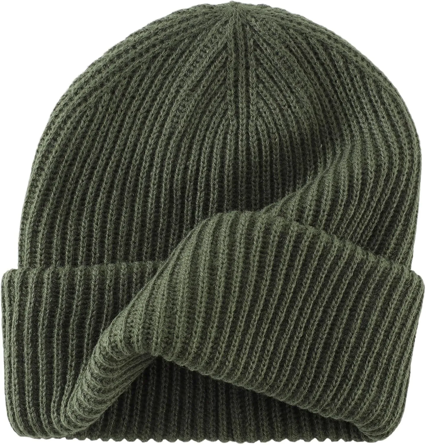 Home Prefer Mens Winter Hat Rib Knit Beanie Hat for Men Women Warm Cuff Beanie for Running Cycling Snow Ski Beanie