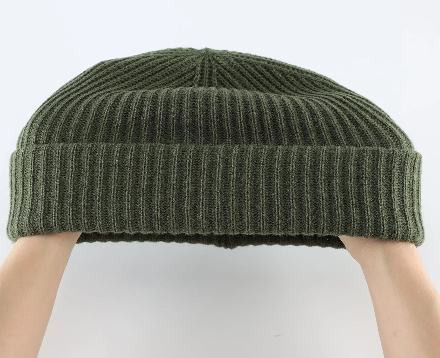 Home Prefer Mens Winter Hat Rib Knit Beanie Hat for Men Women Warm Cuff Beanie for Running Cycling Snow Ski Beanie