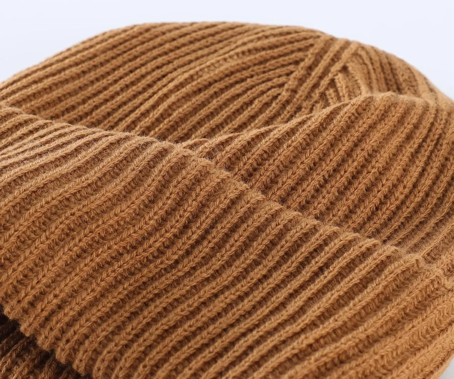 Home Prefer Mens Winter Hat Rib Knit Beanie Hat for Men Women Warm Cuff Beanie for Running Cycling Snow Ski Beanie