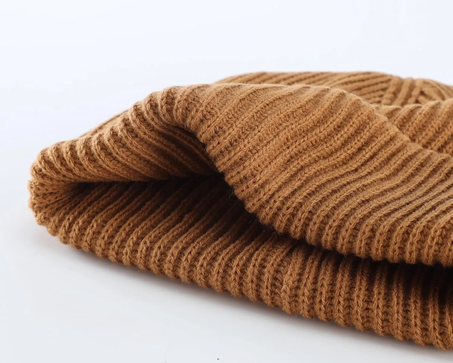 Home Prefer Mens Winter Hat Rib Knit Beanie Hat for Men Women Warm Cuff Beanie for Running Cycling Snow Ski Beanie