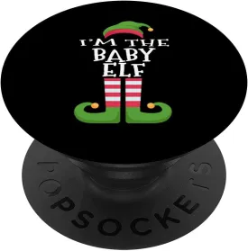 I'm The Baby Elf T-Shirt Family Matching Christmas Pajama PopSockets Swappable PopGrip