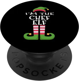 I'm The Chef Elf T-Shirt Family Matching Christmas Pajama PopSockets Swappable PopGrip