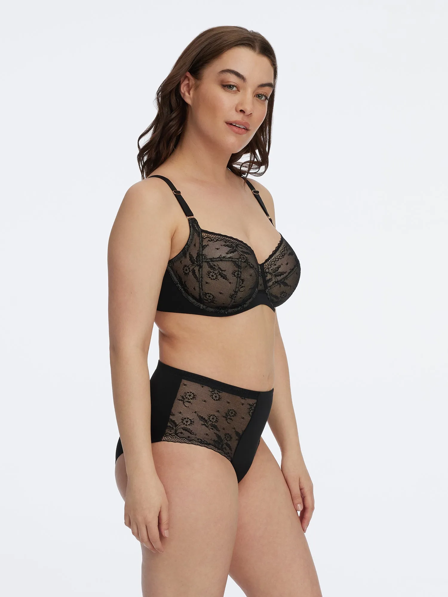 Lacy Side Support Bra