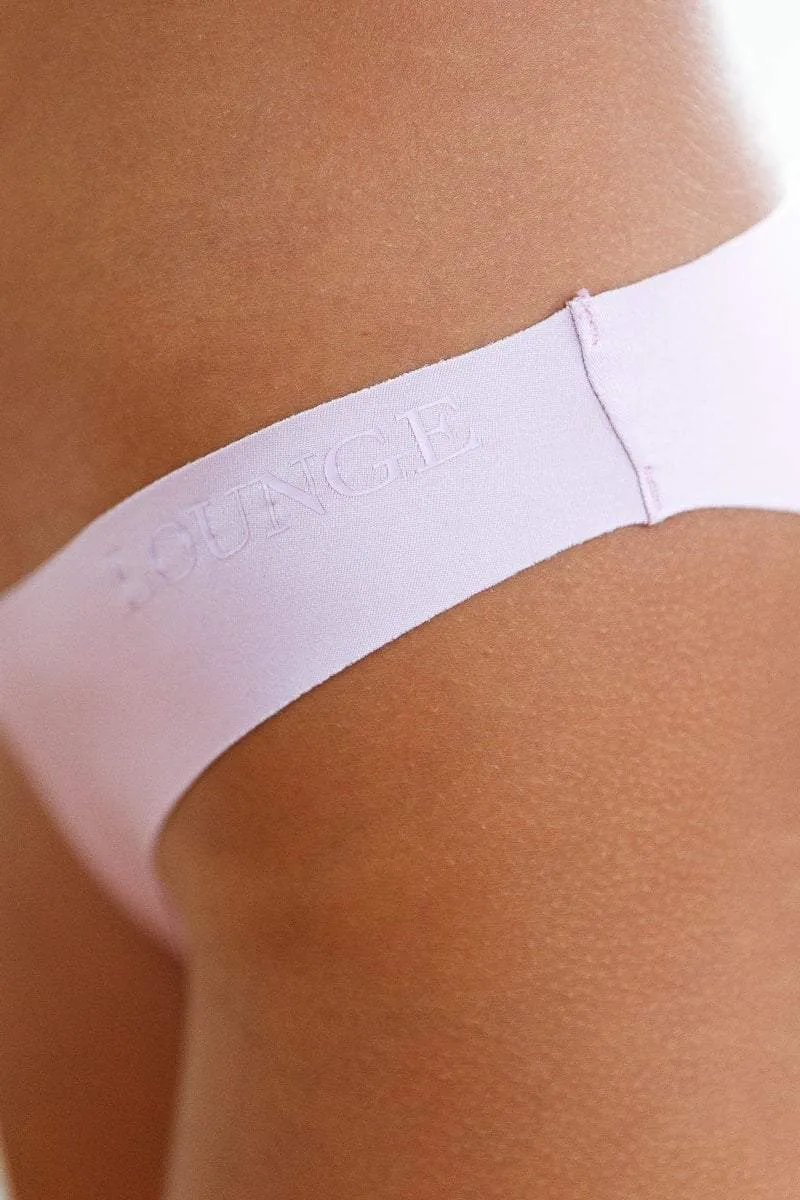 Lilac Seamless No Show Cheeky Briefs x2