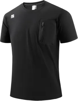 Mens Seamless Workout T-Shirts Lightweight Moisture Wicking Running Hiking Camping Tennis Pickleball Shirts for Men