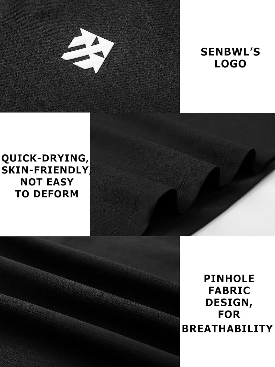 Mens Seamless Workout T-Shirts Lightweight Moisture Wicking Running Hiking Camping Tennis Pickleball Shirts for Men