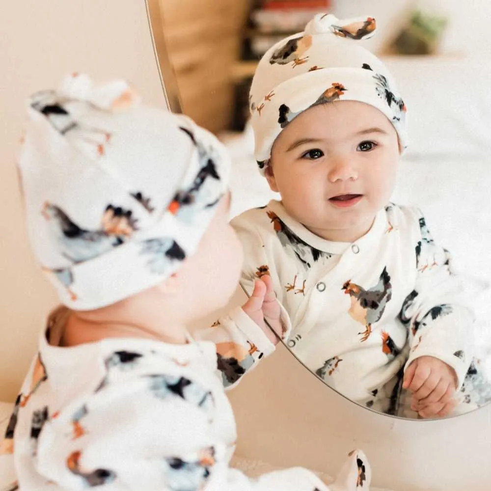 Milkbarn Bamboo Knotted Hat Butterfly 3-6mo