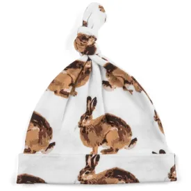 Milkbarn Organic Cotton Knotted Hat Bunny 3-6mo