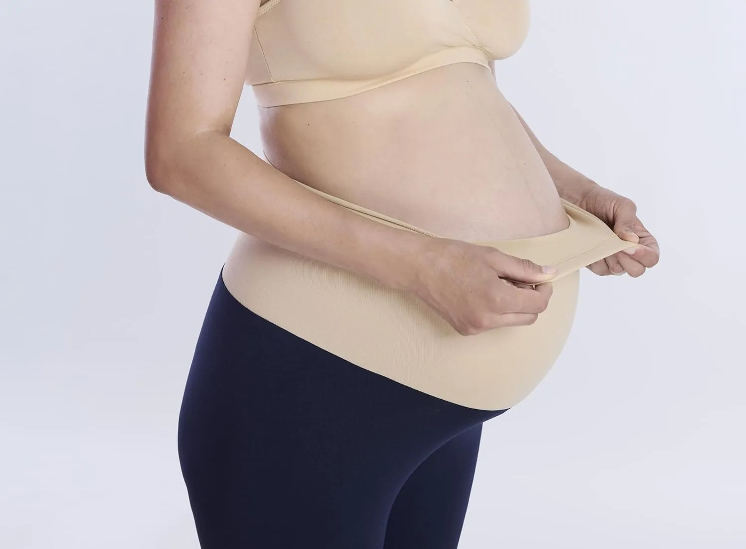Motherhood Maternity Women's Essential Stretch Full Length Secret Fit Over The Belly Pregnancy Legging