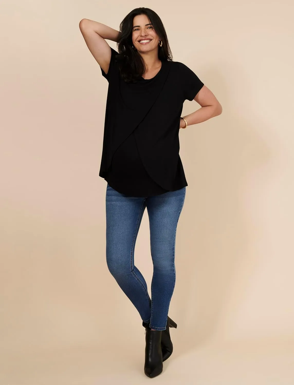 Motherhood Maternity Women's Secret Fit Over The Belly Skinny Ankle Pregnancy Jeans