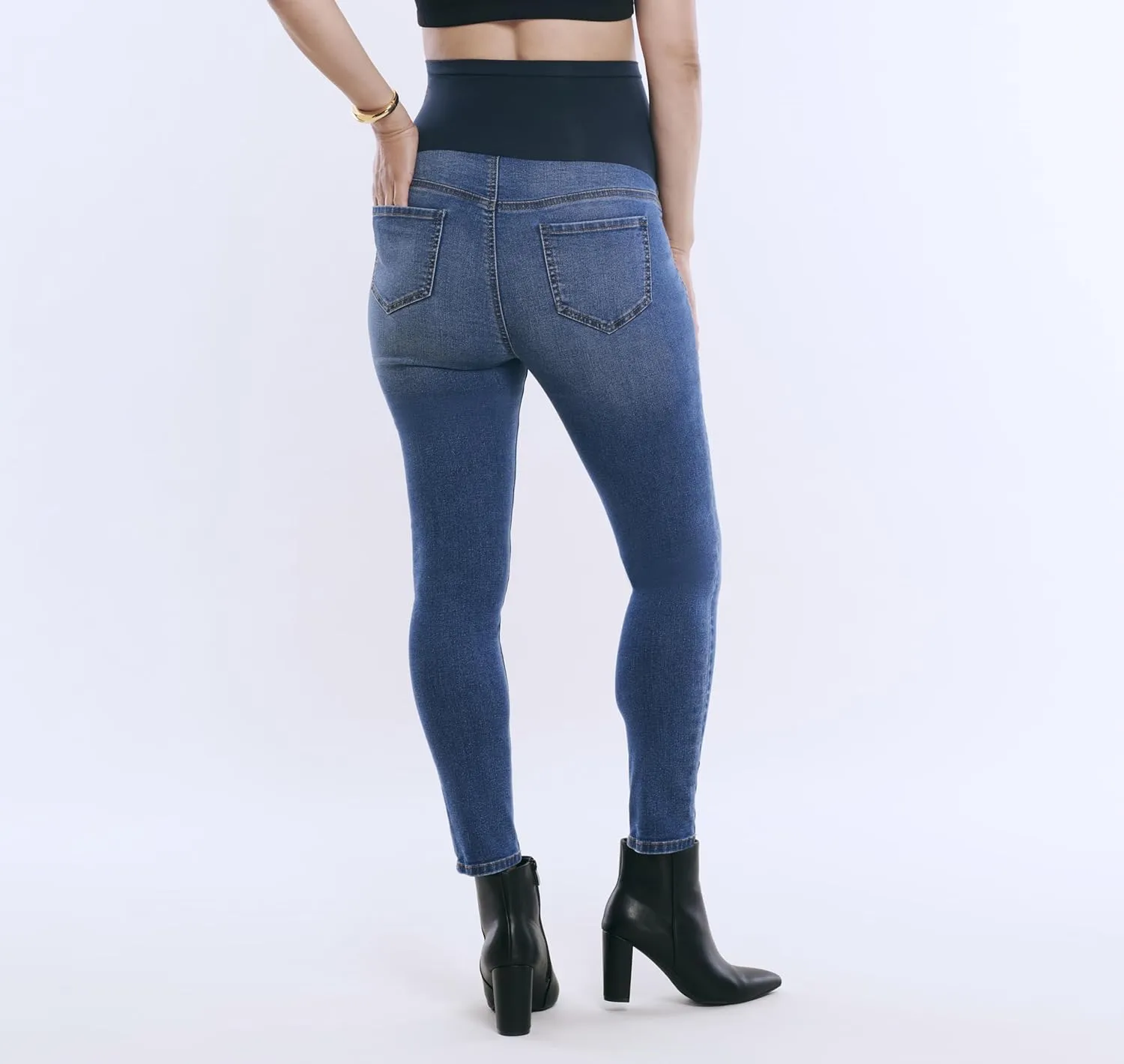 Motherhood Maternity Women's Secret Fit Over The Belly Skinny Ankle Pregnancy Jeans