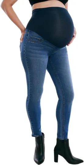 Motherhood Maternity Women's Secret Fit Over The Belly Skinny Ankle Pregnancy Jeans