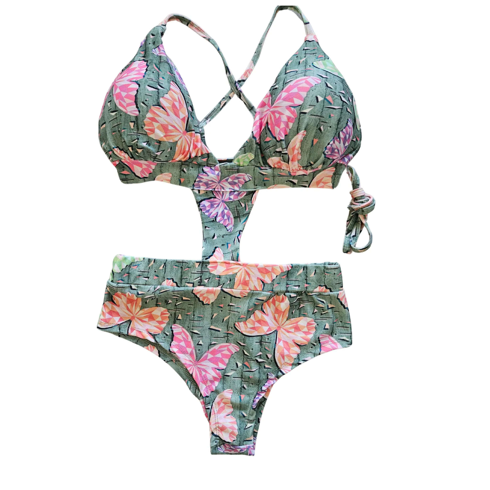 One Piece Side Cut Out Swimsuit