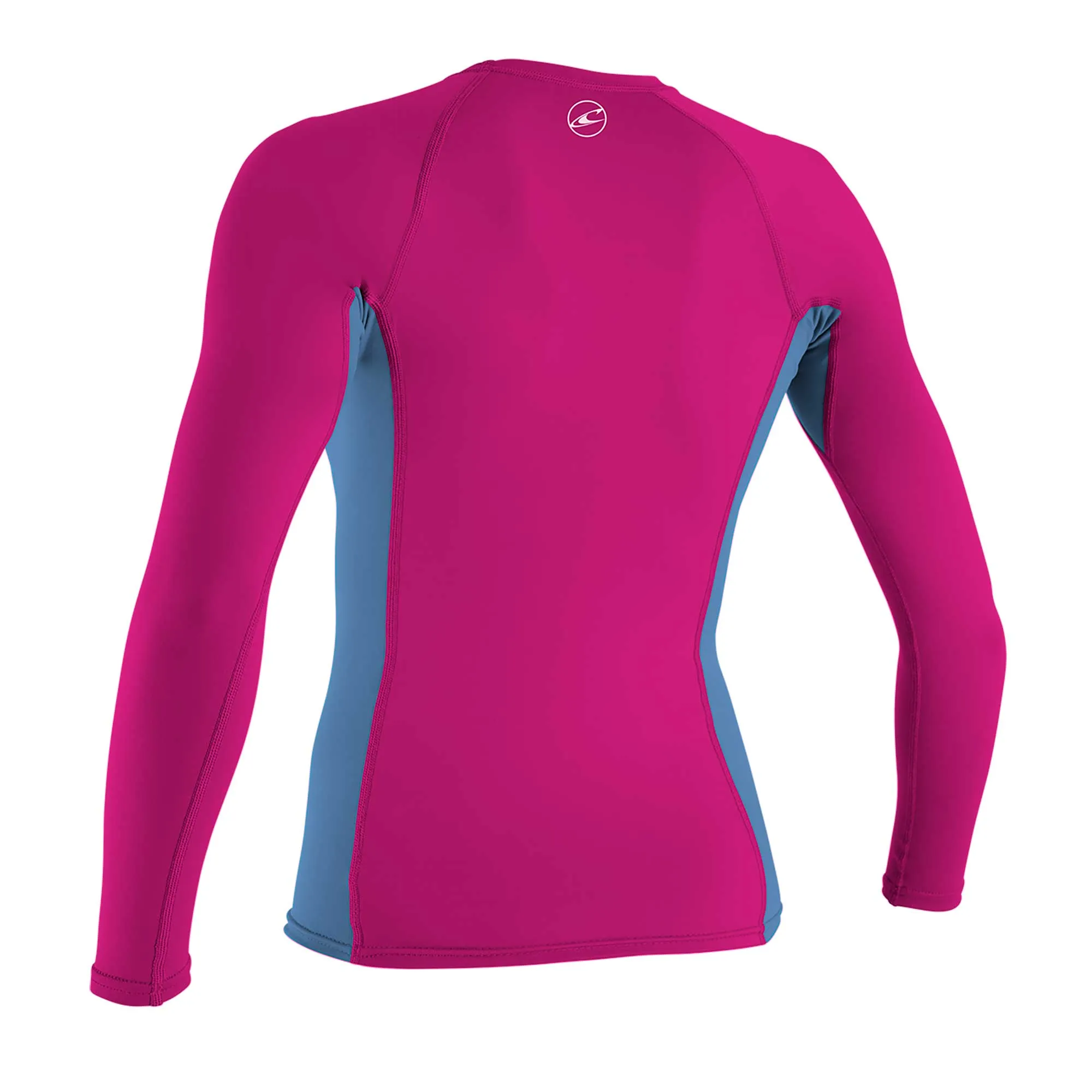 O'Neill Girl's Premium Skins Long Sleeve Rash Guard - Berry/Periwinkle/Berry - 4176