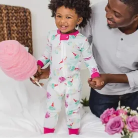 Organic Baby Pajama Romper - Cotton Candy Dreams