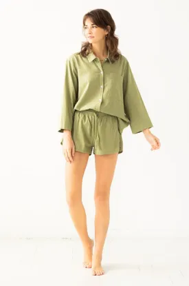 Oversized Button Down Shirt by SALUA