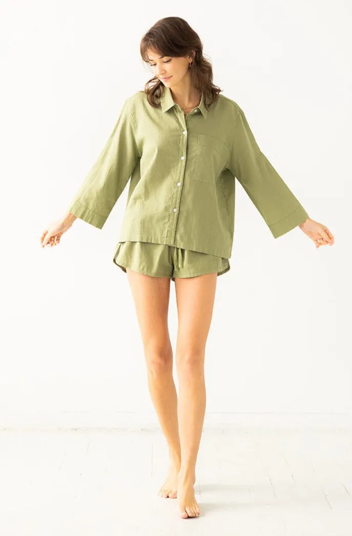 Oversized Button Down Shirt by SALUA
