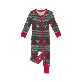 Posh Peanut Convertible One Piece - Holiday Fair Isle Waffle