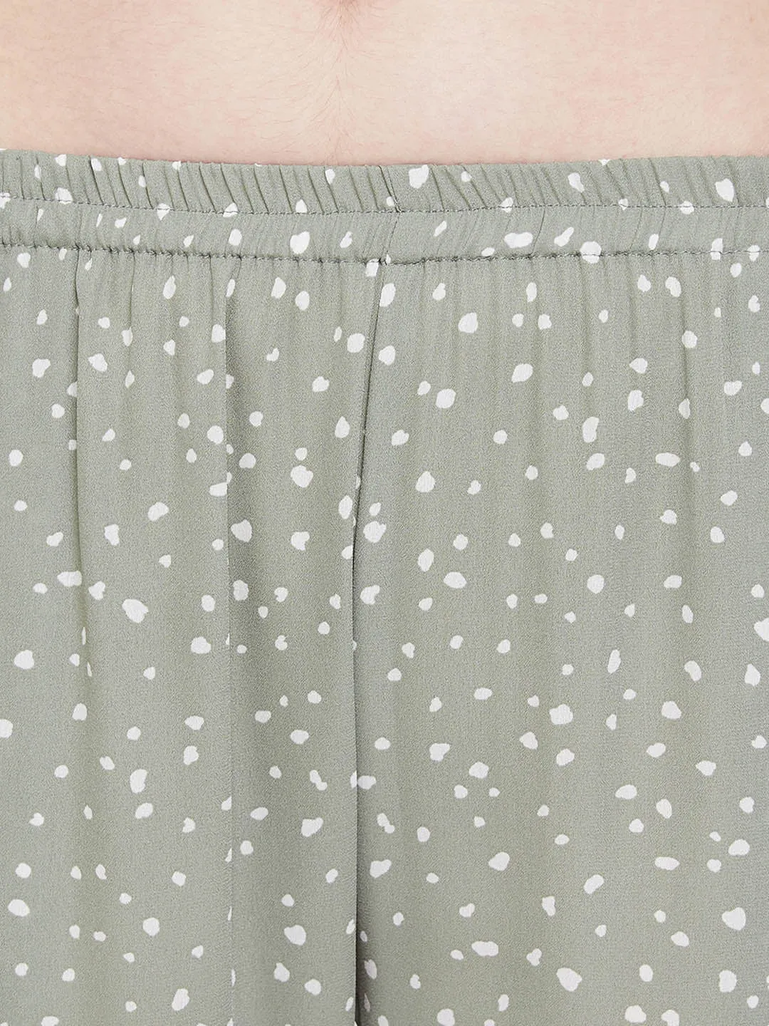 Print Me Pretty Shirt & Pyjama In Sage Green