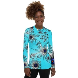 "Cobalt Spin" Collection - Women's Rash Guard