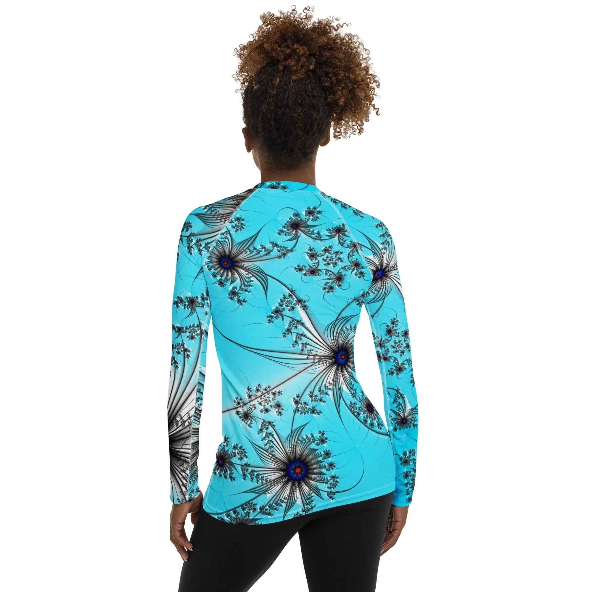 "Cobalt Spin" Collection - Women's Rash Guard