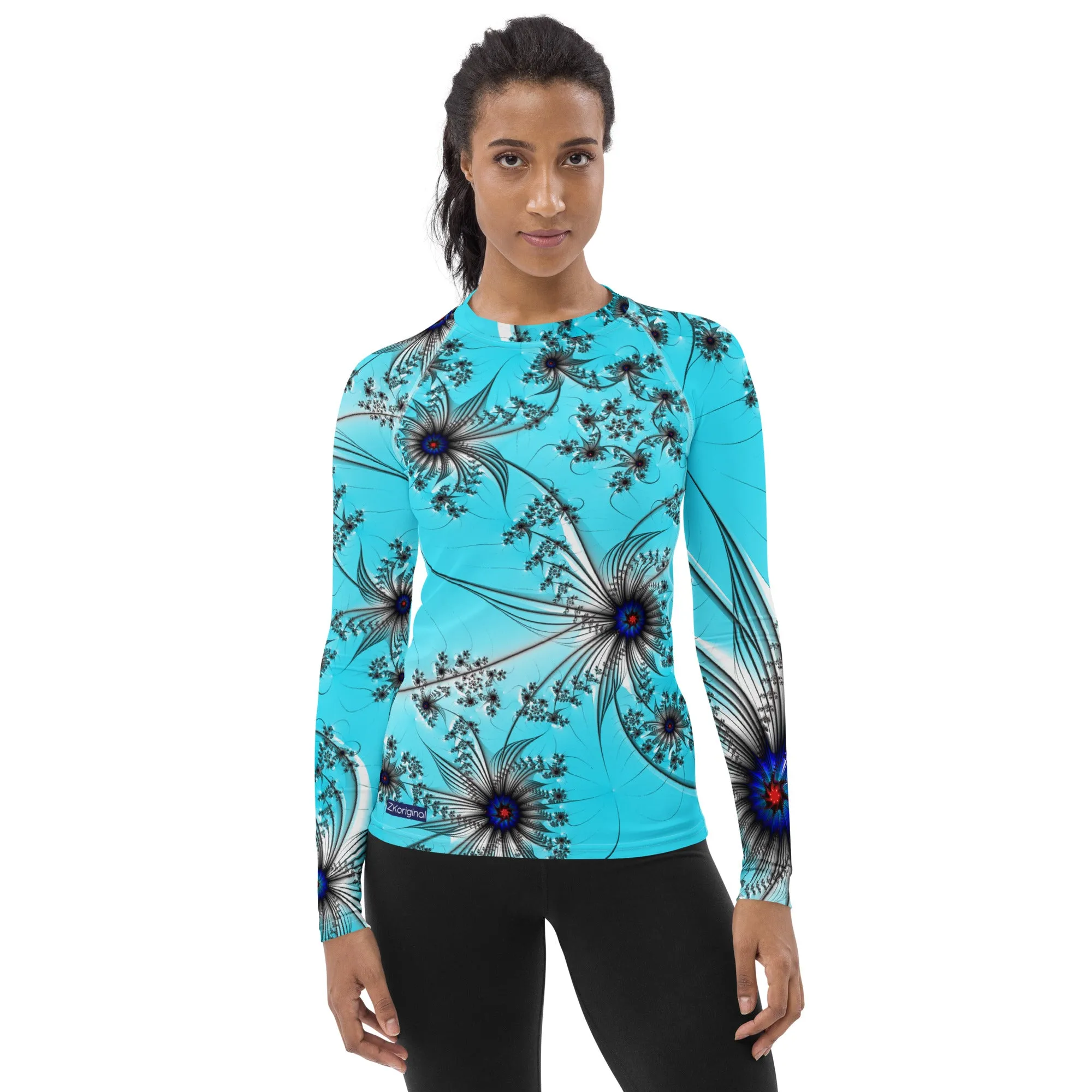 "Cobalt Spin" Collection - Women's Rash Guard