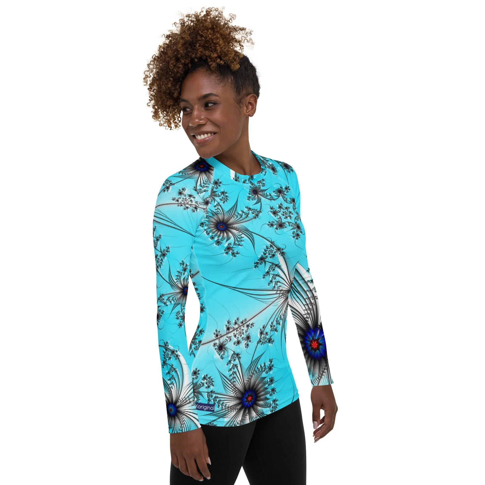 "Cobalt Spin" Collection - Women's Rash Guard
