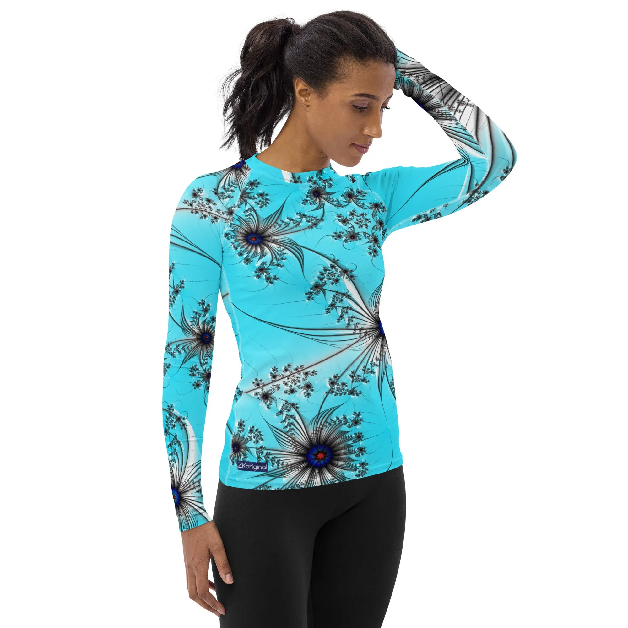 "Cobalt Spin" Collection - Women's Rash Guard