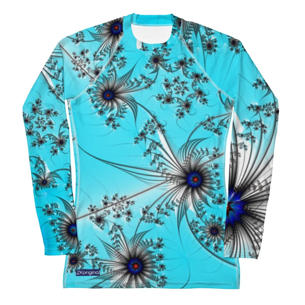 "Cobalt Spin" Collection - Women's Rash Guard