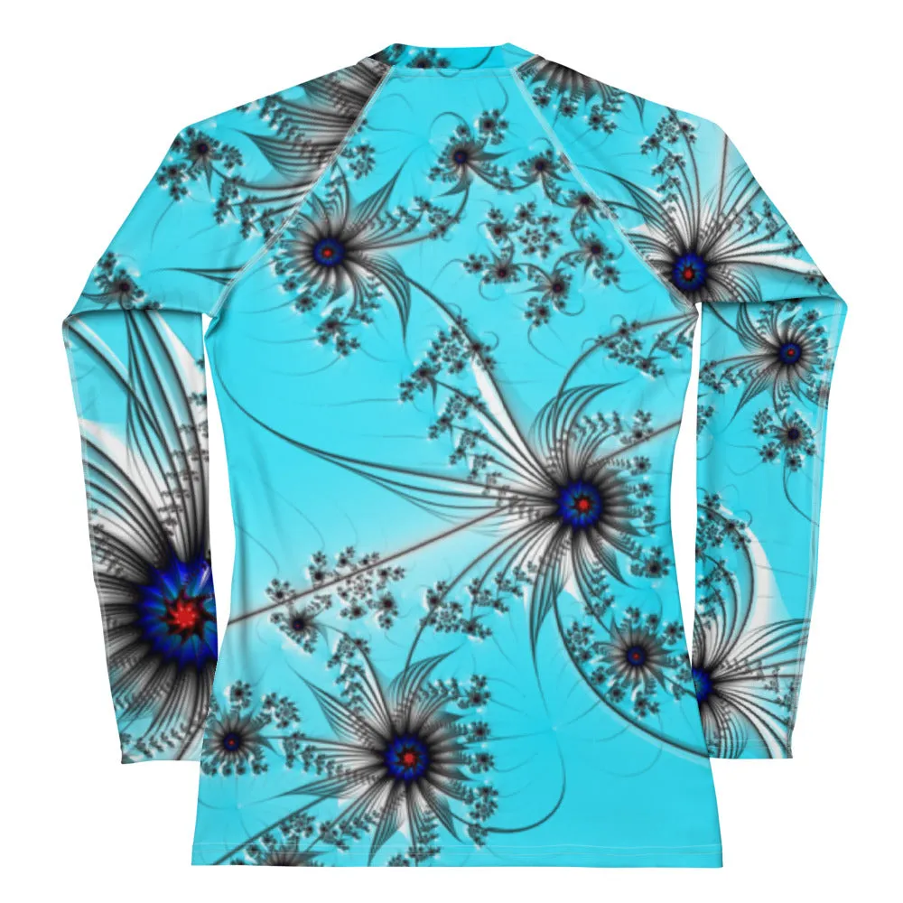 "Cobalt Spin" Collection - Women's Rash Guard