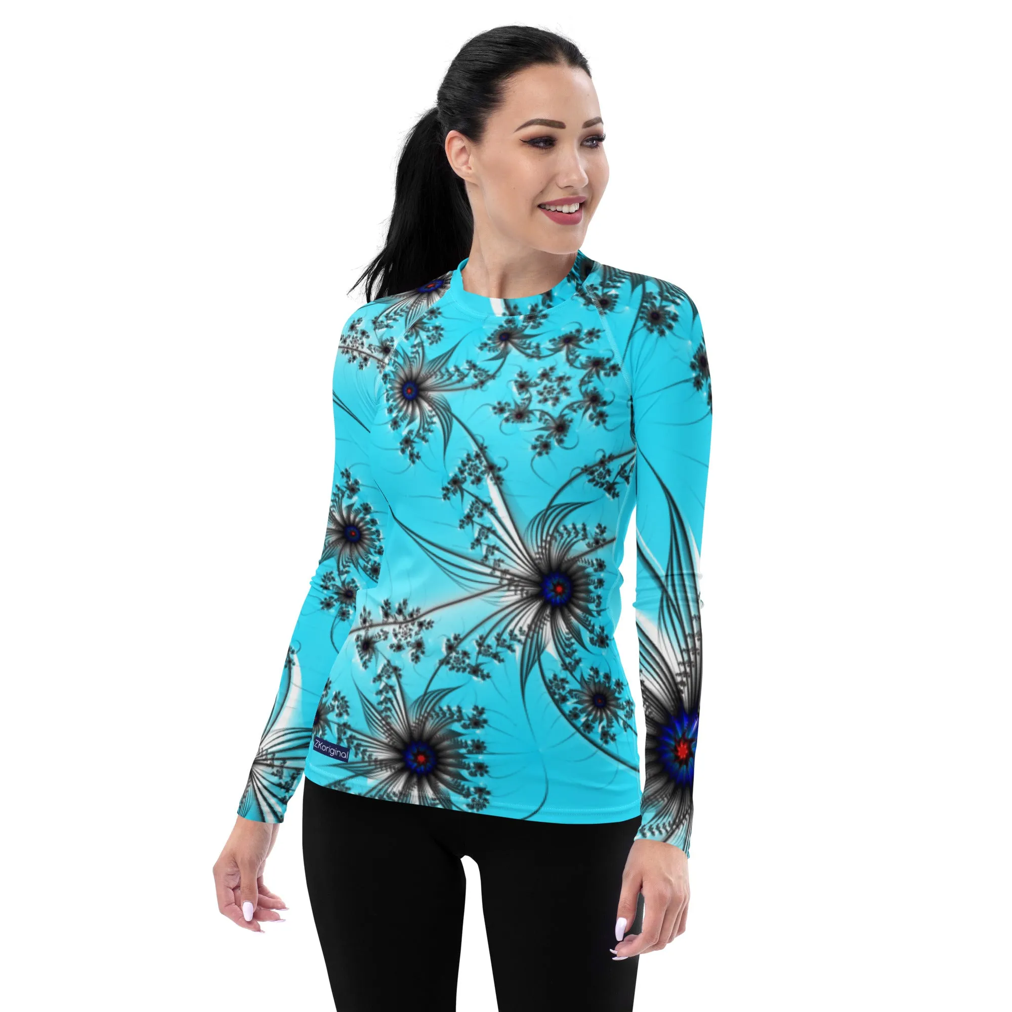 "Cobalt Spin" Collection - Women's Rash Guard