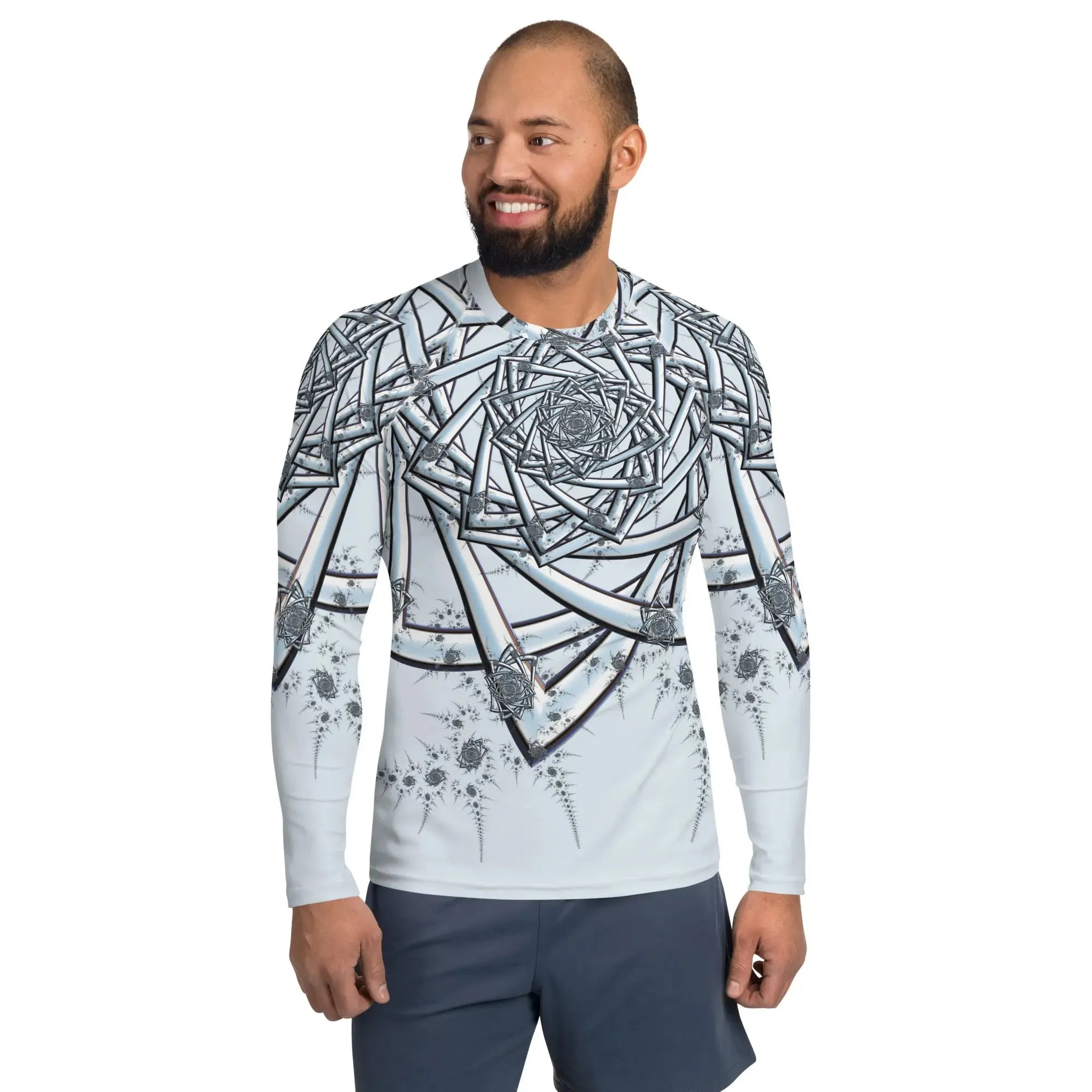 "Topological Rose" Collection - Men's Rash Guard