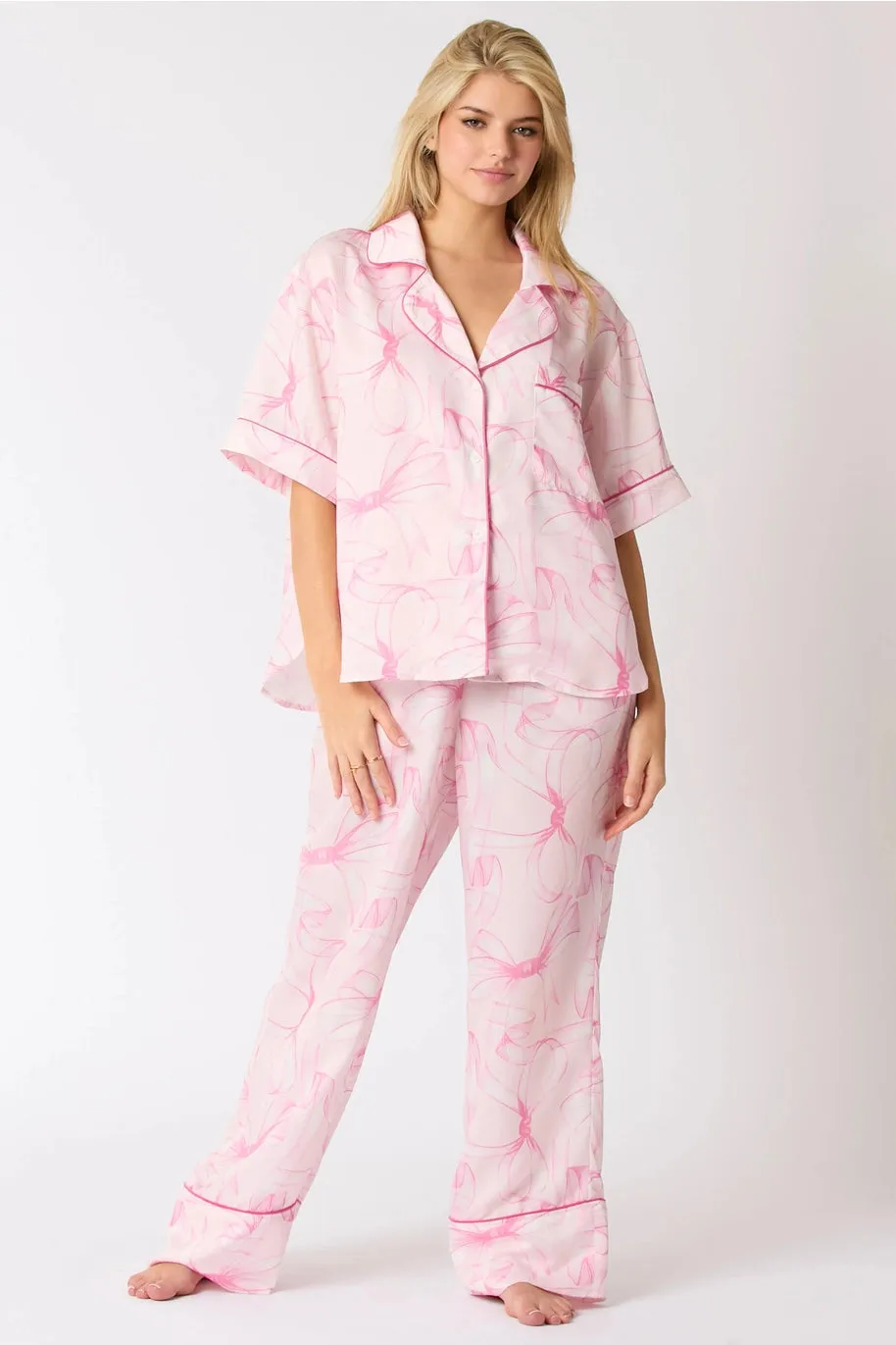 Ribbon Pajama Shirt