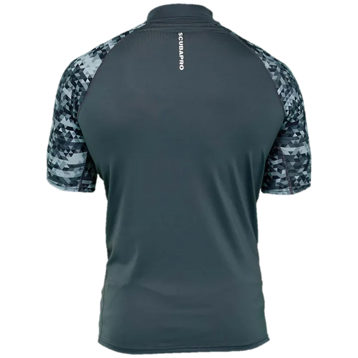 ScubaPro Graphite Rash Guard Mens, Short Sleeve (UPF50)